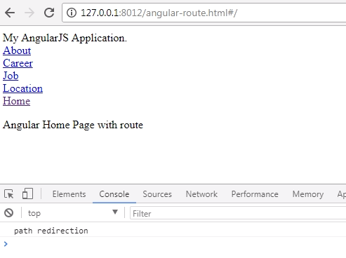 AngularJS route output4