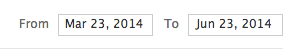 date range Date range