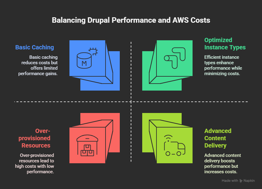 Drupal on AWS cost reduction strategy
