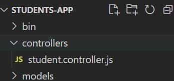 creating controller folder to create our controllers for routes