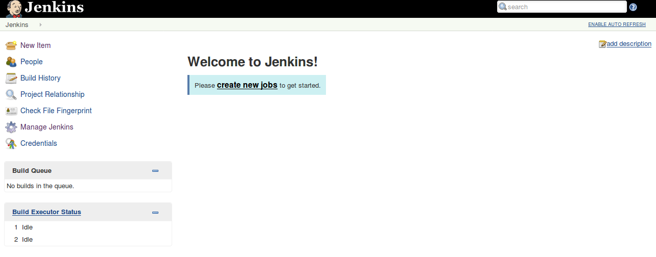Jenkins home page