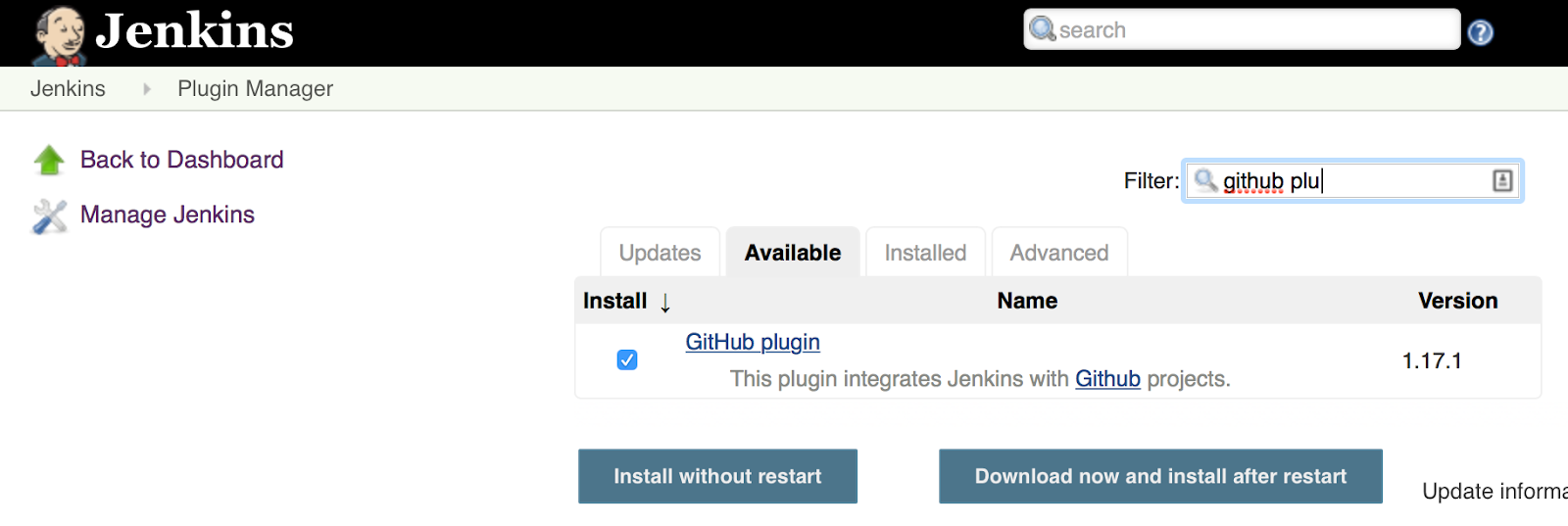 github plugin