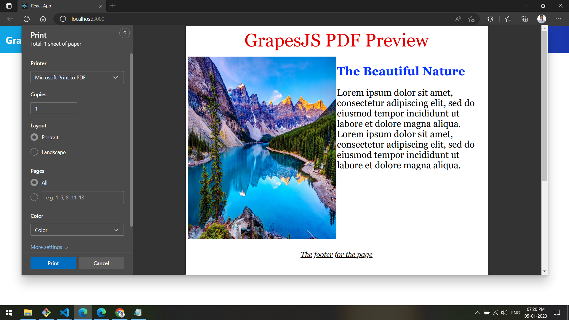 grapesjs-canvas-content-preview-in-pdf