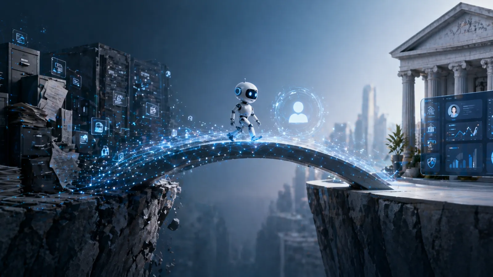 Personalize banking experiences using AI by bridging legacy data gaps. 