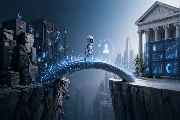 Personalize banking experiences using AI by bridging legacy data gaps. 