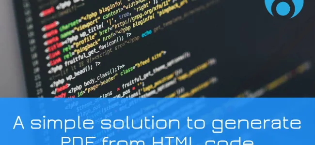 generate PDF of HTML code in Drupal 8